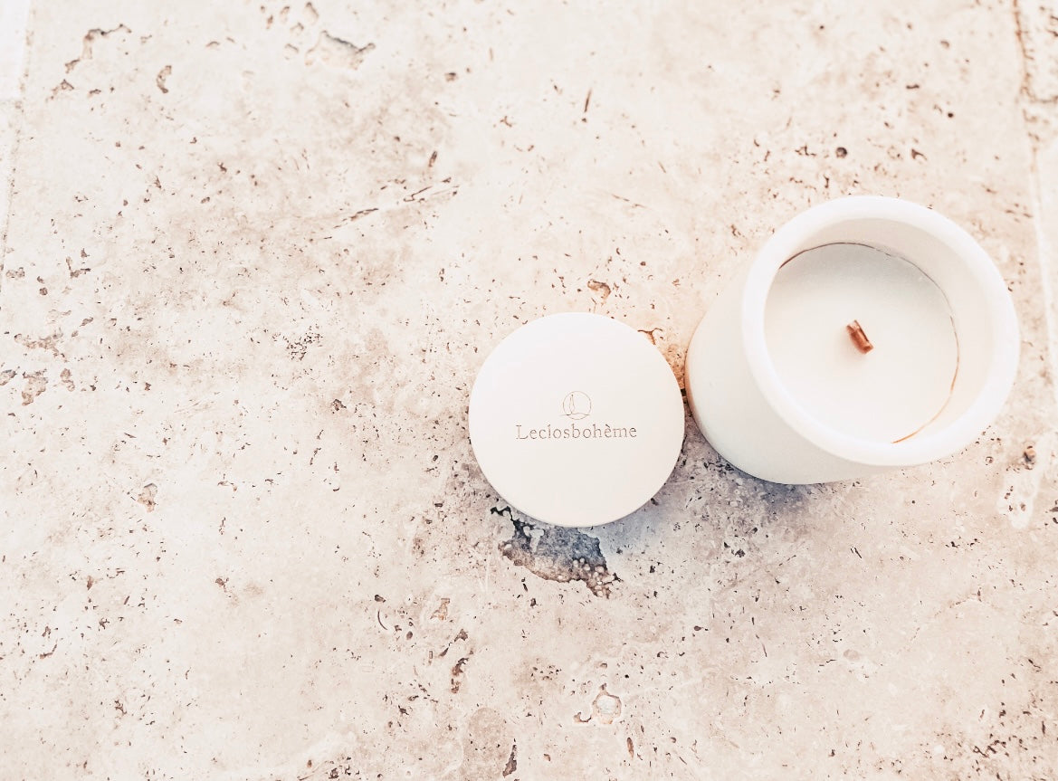 Candle - Concrete pot